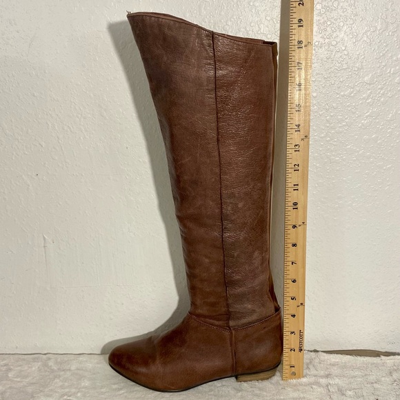 Steve Madden Creation Brown Leather Knee High Boots Women’s Size 8M - Picture 7 of 9